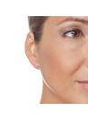 Boucles d'oreilles or jaune et oxydes de zirconium "Le Messager Rouge"