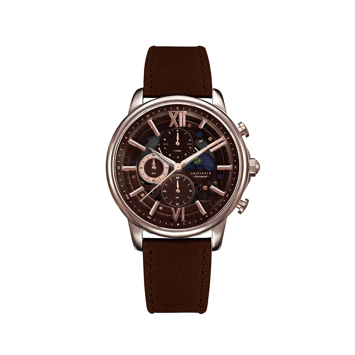 Montre Homme AriesGold Belfast Moon G 7013 RG-CF