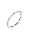 Bague Or Blanc et 39 Diamants tour complet