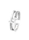 Bague ajustable Homme Argent "Yony"