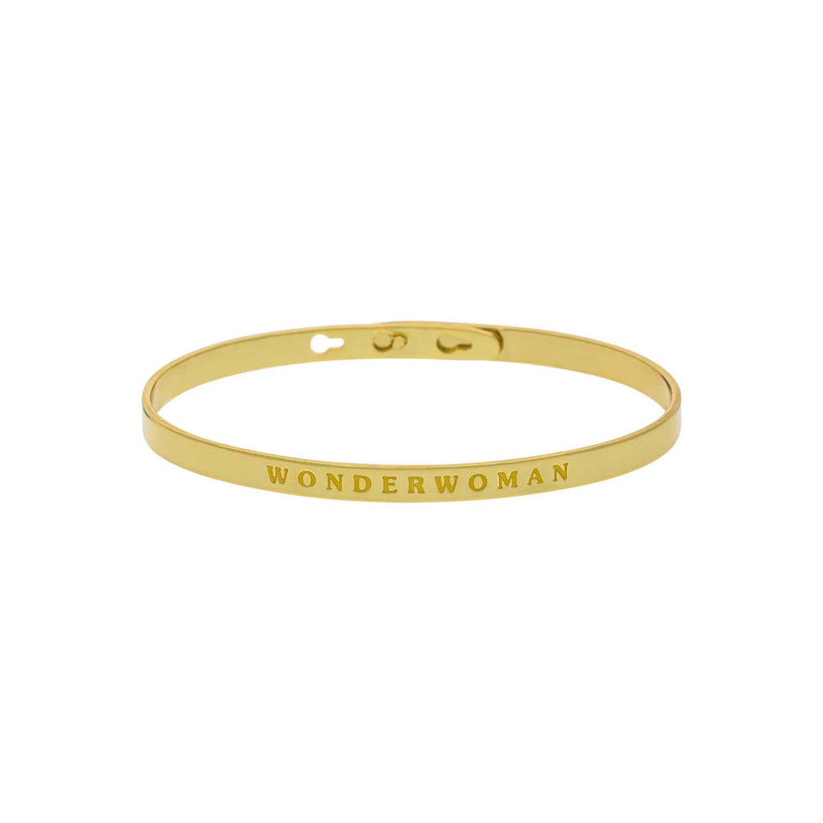 "WONDERWOMAN" bracelet jonc doré à message Bracelet à message "Wonderwoman" Laiton doré