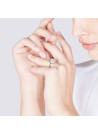 Bague Or Blanc et Diamants 0,15 carat "LIMA"