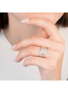 Bague Or Blanc 750 et Diamants
