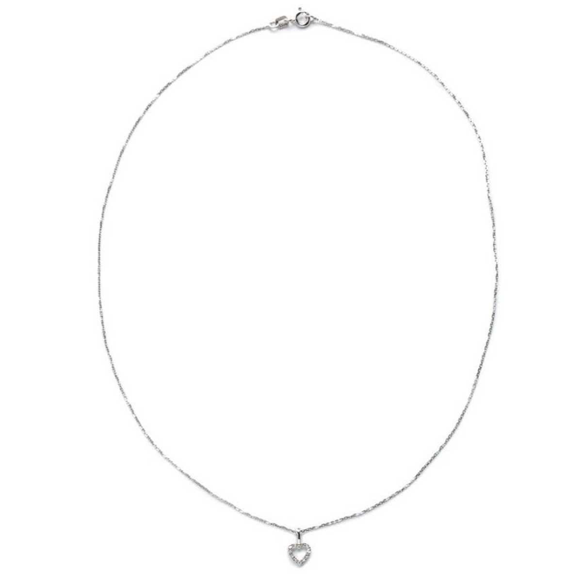 Pendentif Or Blanc et Diamant Pendentif "Mon Amoureux" Or blanc et Diamant