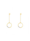 Boucles d'oreilles Or Jaune et Diamant