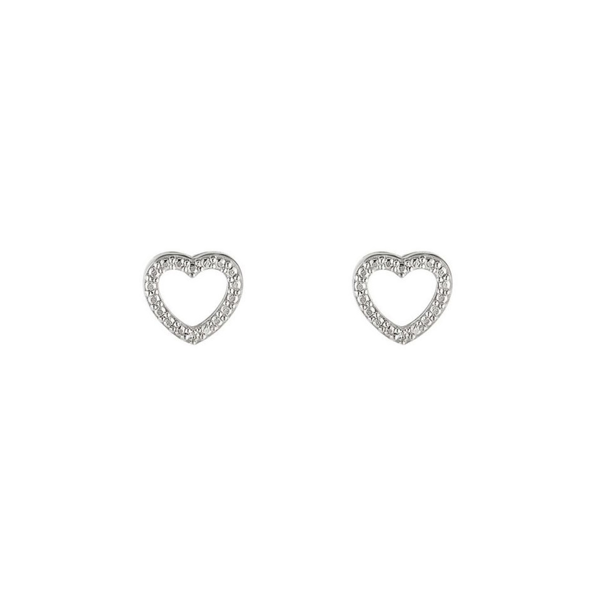 Boucles d'oreilles Or Blanc et Diamant Boucles d'oreilles "Laurianne" Or blanc et Diamant