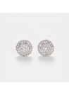 Boucles d'oreilles Or Blanc et Diamant