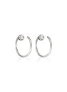 Boucles d'oreilles Or Blanc et Diamant