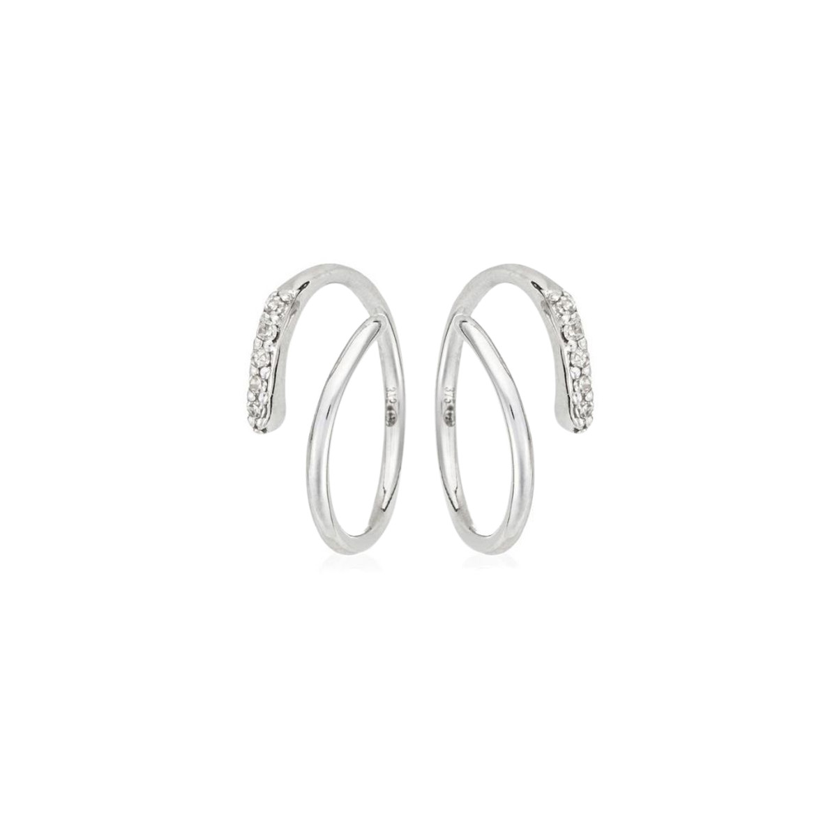 Boucles d'oreilles Or Blanc et Diamant Boucles d'oreilles "Magnificense" Or blanc et Diamant