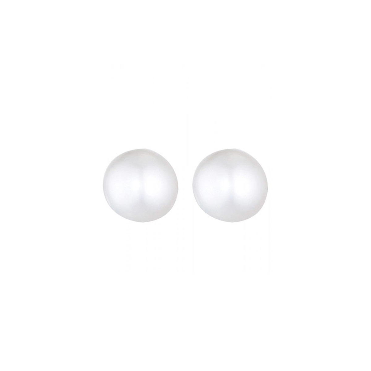 Boucles d'oreilles Or Blanc 375/1000 et Perle Boucles d'oreilles "Opalescent" Or blanc