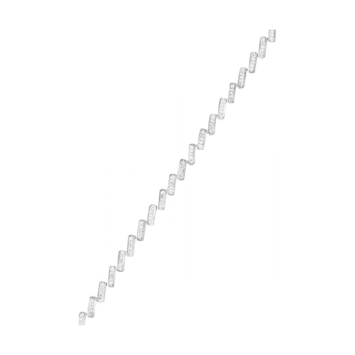 Bracelet Or Blanc et Diamant Bracelet "Mathilde" Or blanc et Diamant