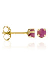 Boucles d'oreilles Or Jaune 375/1000 et Pierres Precieuses