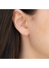 Boucles d'oreilles or jaune et oxydes de zirconium "For Her"