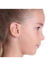 Boucles d'oreilles enfant Or Jaune 375/1000 et Email