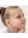 Boucles d'oreilles enfant Or jaune 375/1000, émail et zirconium