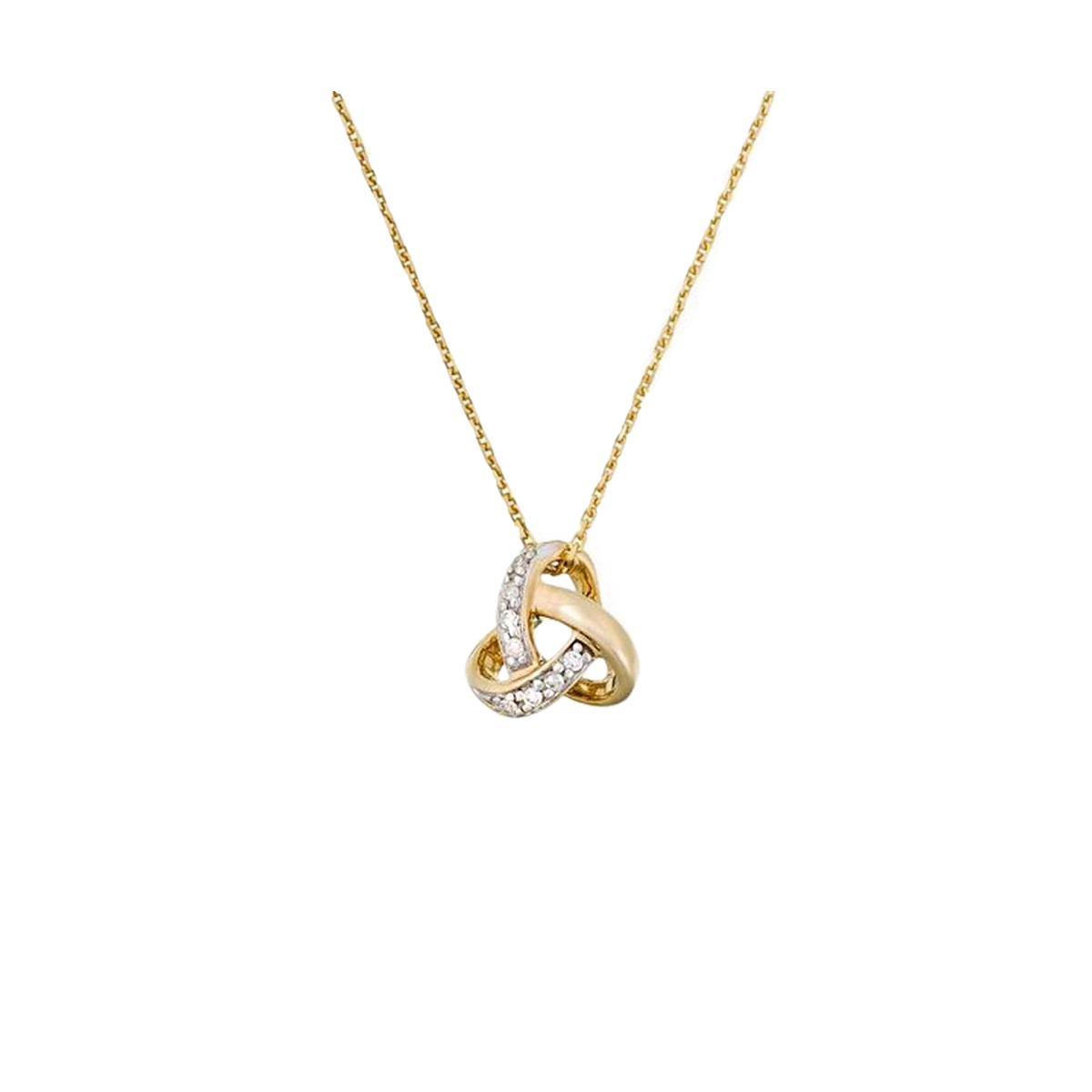 Pendentif Noeud Elegance Or et Diamants Pendentif "Mon Bouillonnant" Or jaune et Diamant