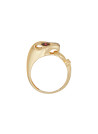 Bague Or Jaune 375/1000 et Zirconium