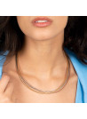 Collier Or Tricolore 375/1000