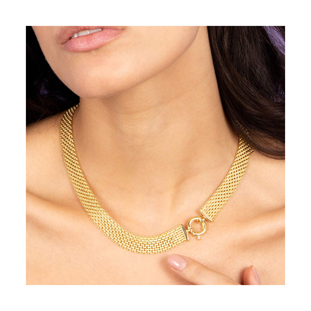 Collier Or jaune 375/1000 Collier "Mémoire" Or jaune
