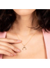 Pendentif "Demi lune" Or jaune 375/1000