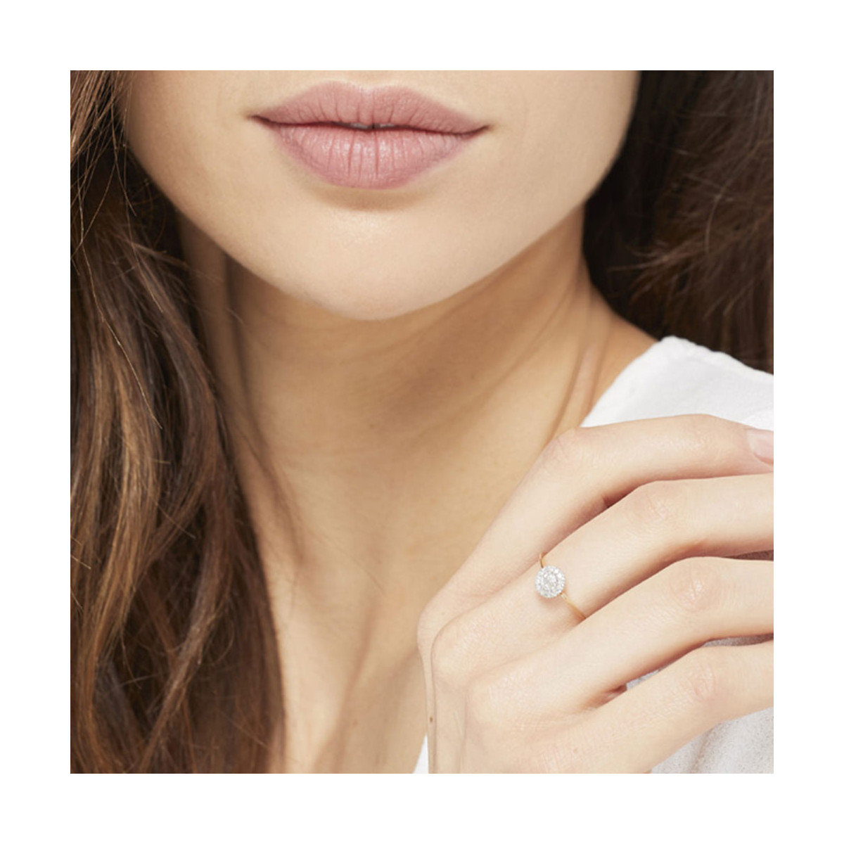 Bague Or Jaune et Diamant Bague " Louison" Or jaune et Diamant