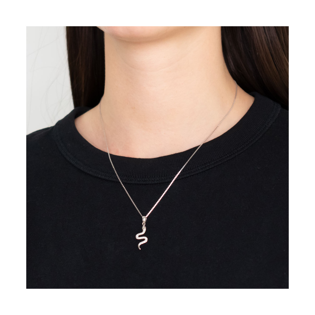 Pendentif Or Blanc et Diamant Pendentif "Yolaine" Or blanc et Diamant