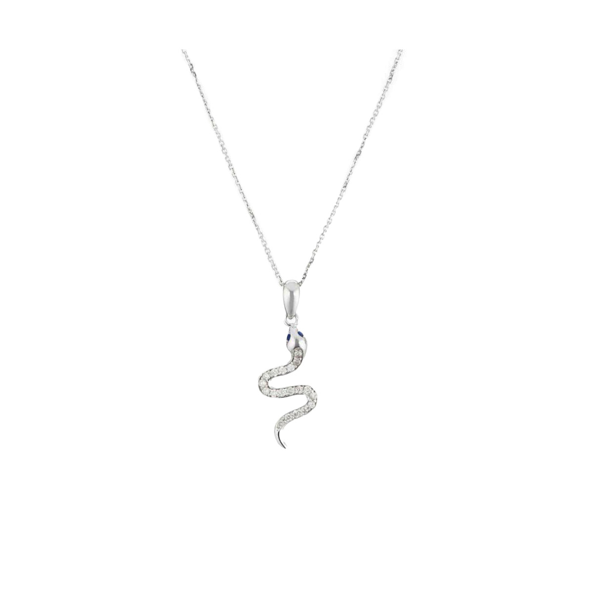 Pendentif Or Blanc et Diamant Pendentif "Yolaine" Or blanc et Diamant