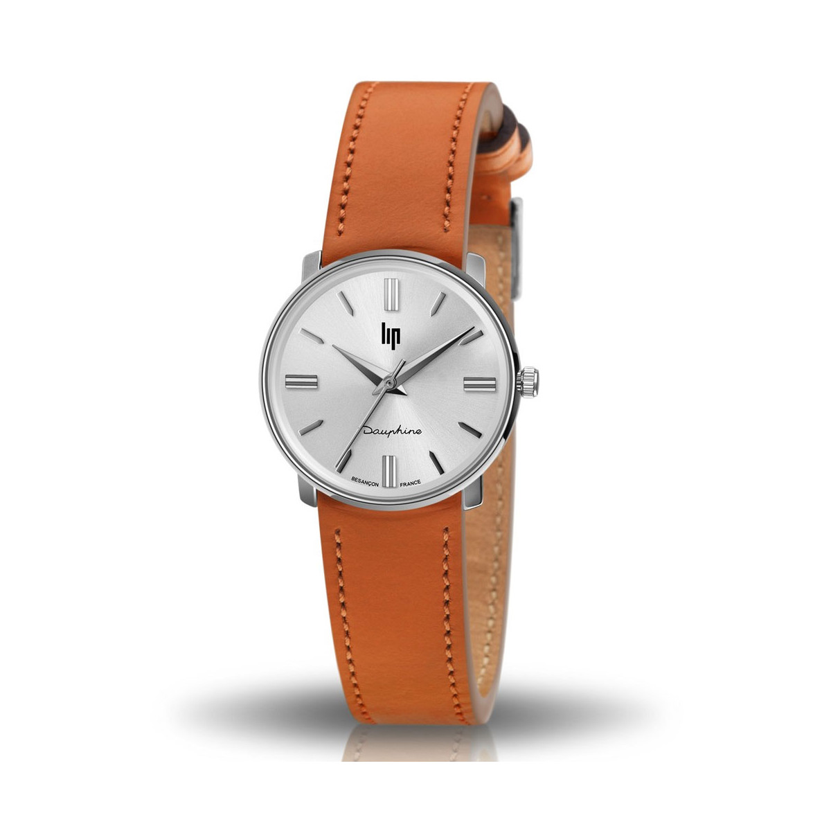 Montre mixte Lip "DAUPHINE" 29 mm cadran argenté - 671476 quartz Montre mixte Lip "DAUPHINE" 29 mm cadran argenté - 671476 quartz