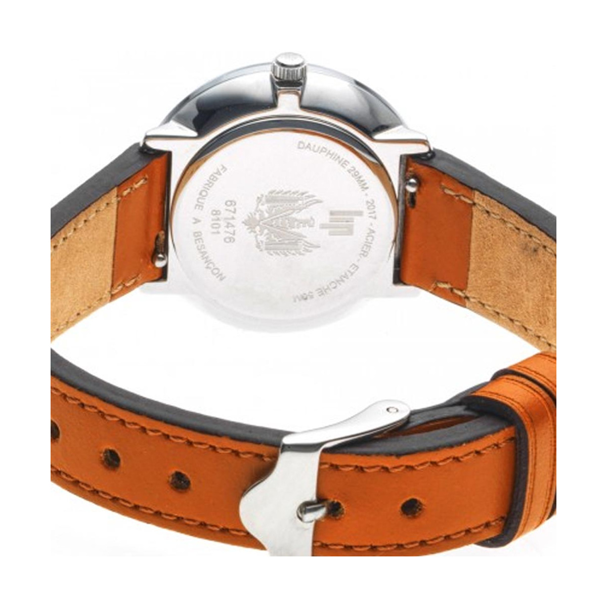 Montre mixte Lip "DAUPHINE" 29 mm cadran argenté - 671476 quartz Montre mixte Lip "DAUPHINE" 29 mm cadran argenté - 671476 quartz