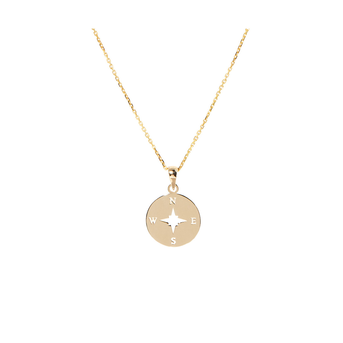 Pendentif ajouré boussole en or jaune 9k Pendentif Or jaune 375/1000