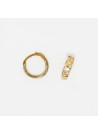 Boucles d'oreilles or jaune et oxydes de zirconium "Lucie"