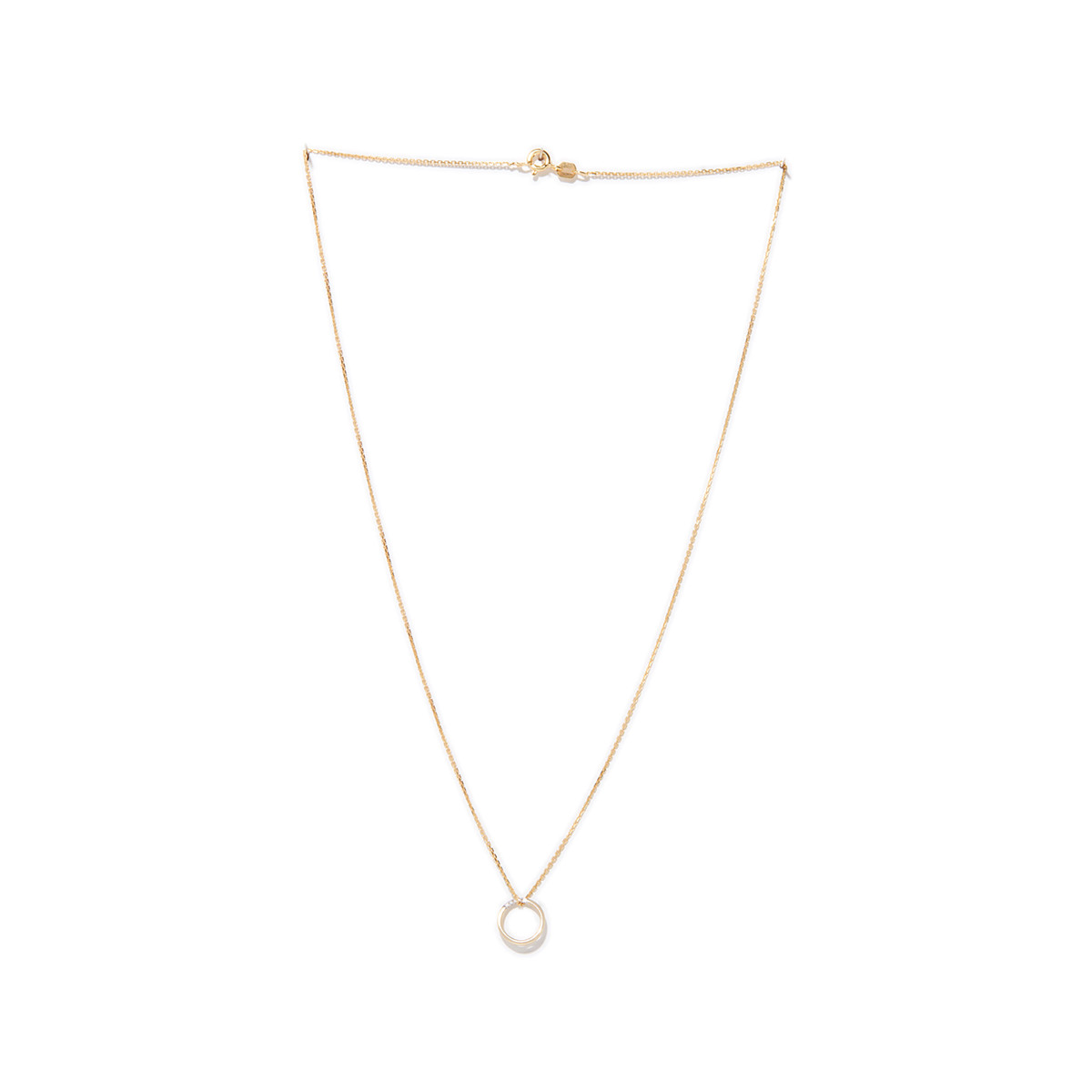 Pendentif "Cercle"D0,02/5 Pendentif "Coraline" Or jaune et Diamant