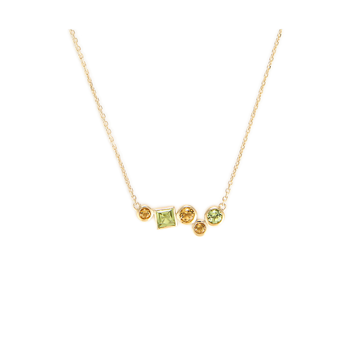 Collier "Colorama Citrine Peridot"