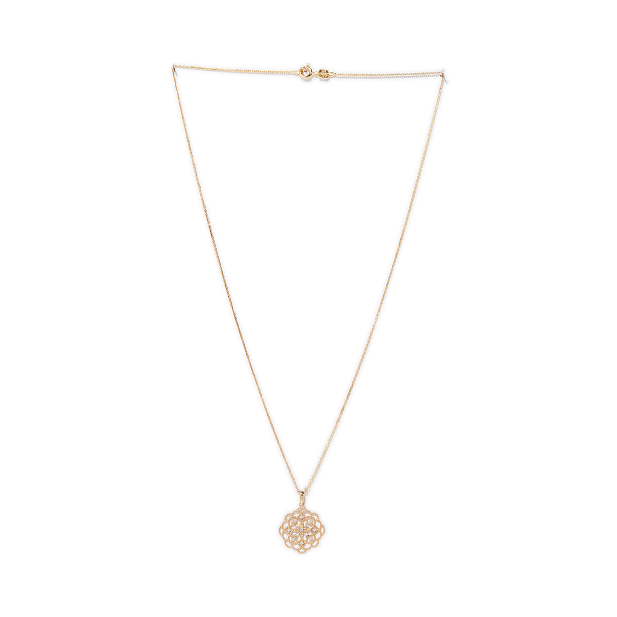 Pendentif "Dentelle" dia0,072/13 Pendentif "Yvana" Or jaune et Diamant