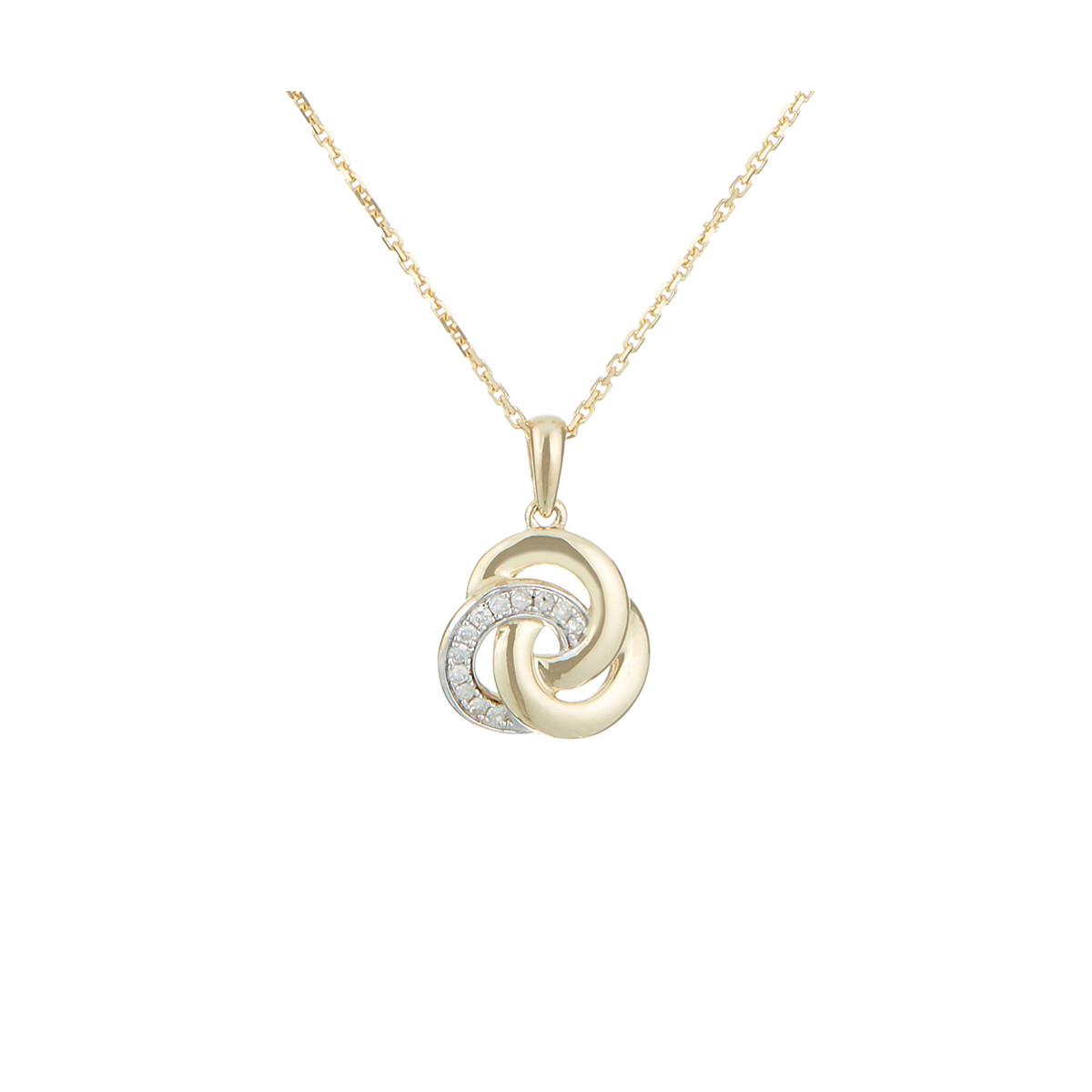 Pendentif"Trior" D0,07/12 Pendentif "Julisa" Or jaune et Diamant