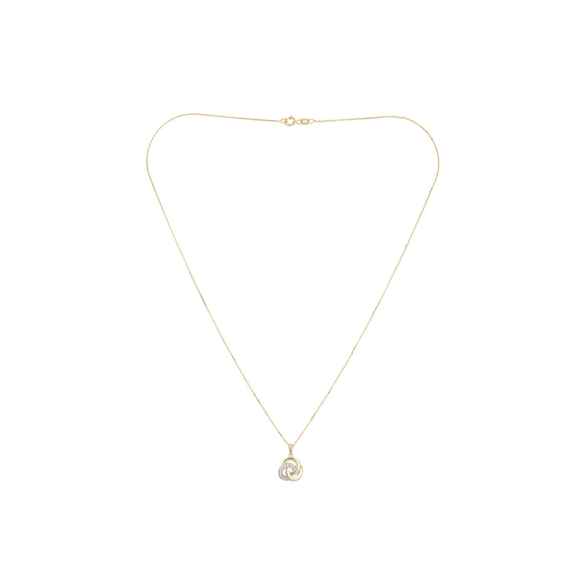 Pendentif"Trior" D0,07/12 Pendentif "Julisa" Or jaune et Diamant