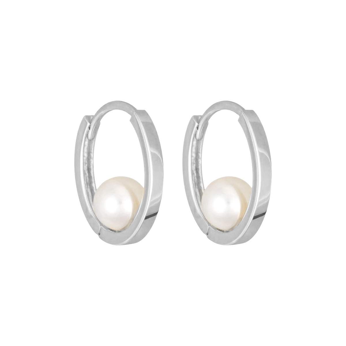 Boucles d'oreilles "Désinvolture" Or blanc