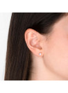 Boucles d'oreilles or blanc et oxydes de zirconium "Simply You"