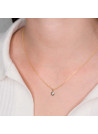 Pendentif or jaune et diamants