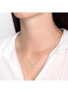 Pendentif or blanc et diamants