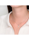 Pendentif Mini trilogy Or Blanc et Diamants