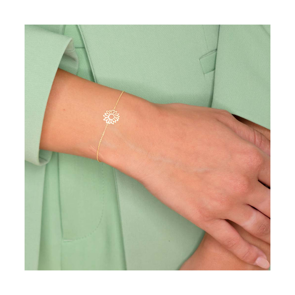 Bracelet Or jaune "Marguerite dorée" Bracelet "Marguerite" Or jaune