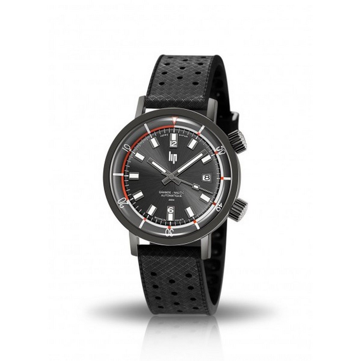 Montre mixte Lip "NAUTIC SKI GIGN" 41 mm cadran titane - 671522 automatique Montre mixte Lip "NAUTIC SKI GIGN" 41 mm cadran titane - 671522 automatique