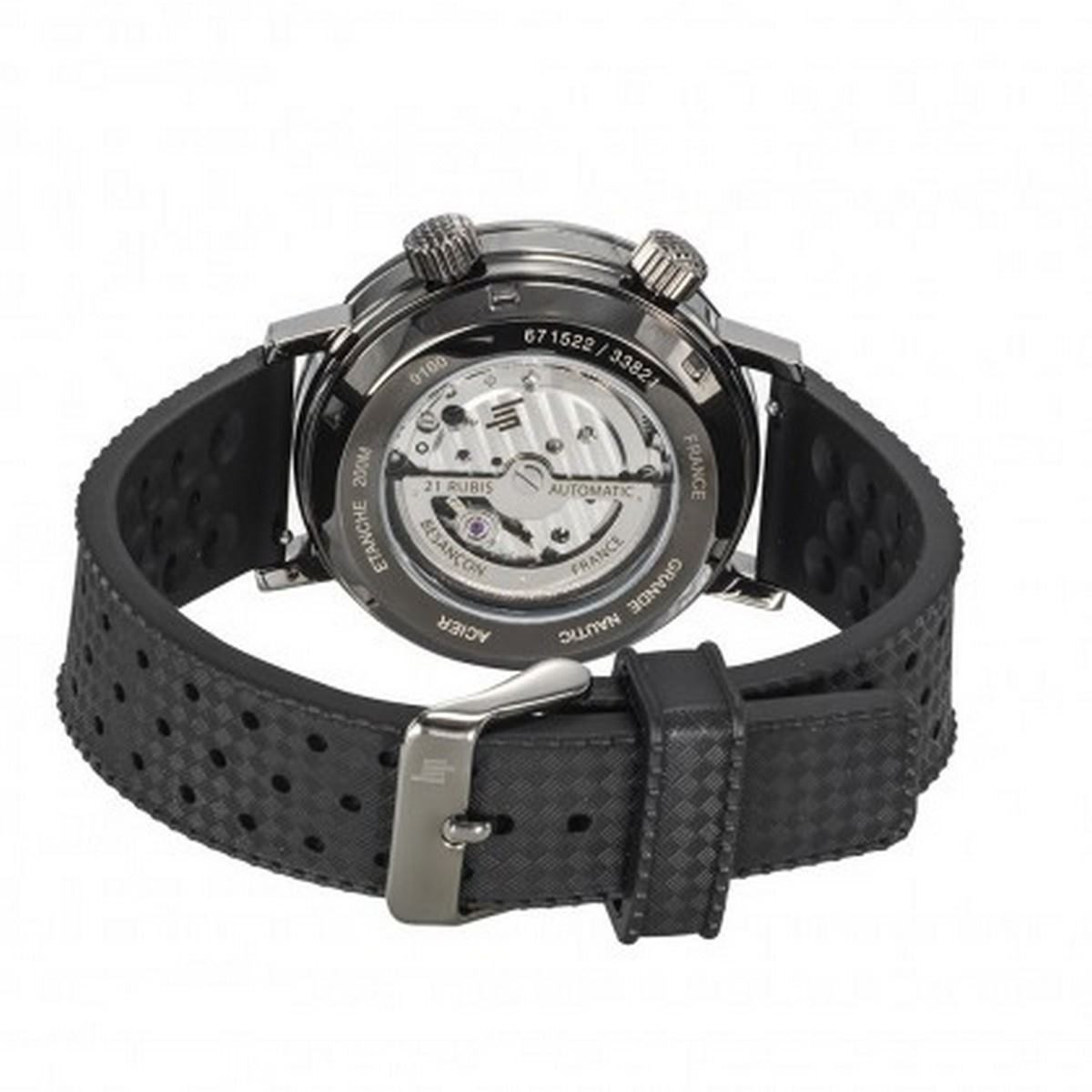 Montre mixte Lip "NAUTIC SKI GIGN" 41 mm cadran titane - 671522 automatique Montre mixte Lip "NAUTIC SKI GIGN" 41 mm cadran titane - 671522 automatique