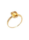Bague Or Jaune et Citrine