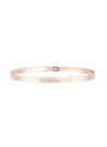 "MARRAINE" bracelet jonc rosé à message