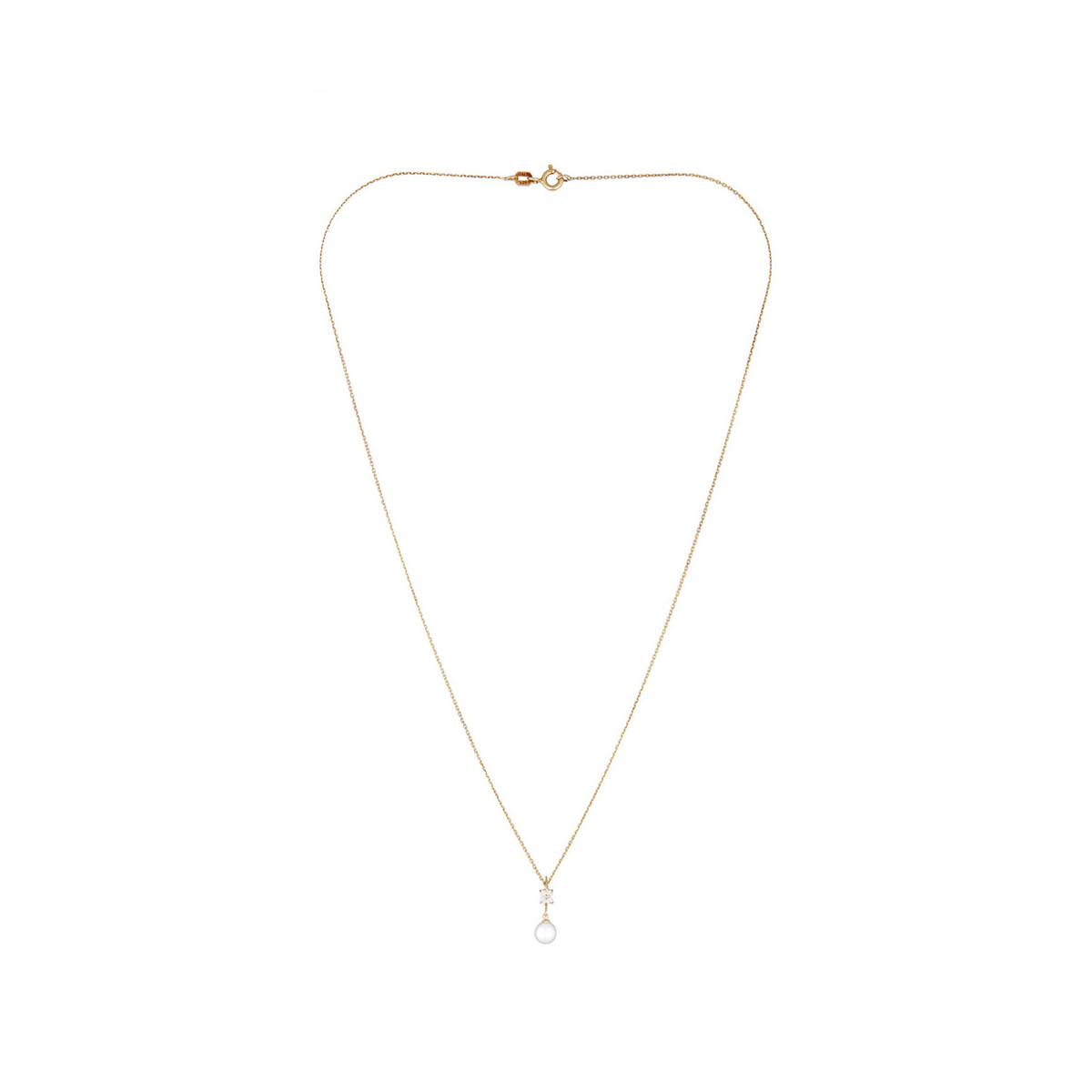 Pendentif Or Jaune 375/1000 et Perle Pendentif "Constance" Or jaune