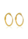 Boucles d'oreilles "Tendresse" Or jaune brisure