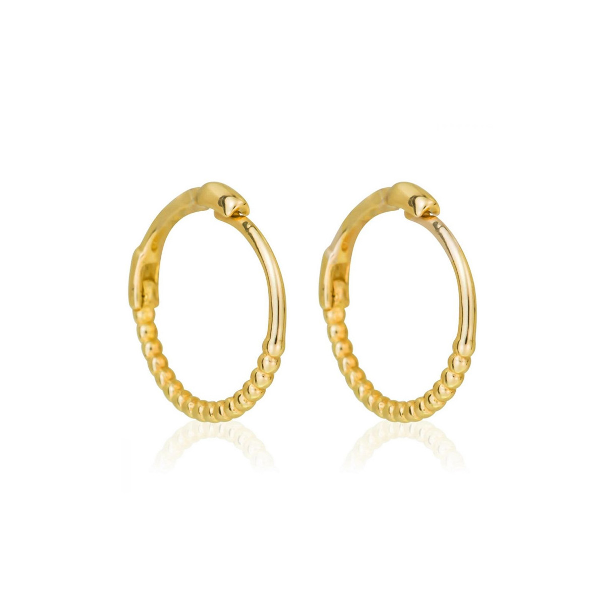 Boucles d'oreilles "Tendresse" Or jaune brisure Boucles d'oreilles "Éperdument" Or jaune
