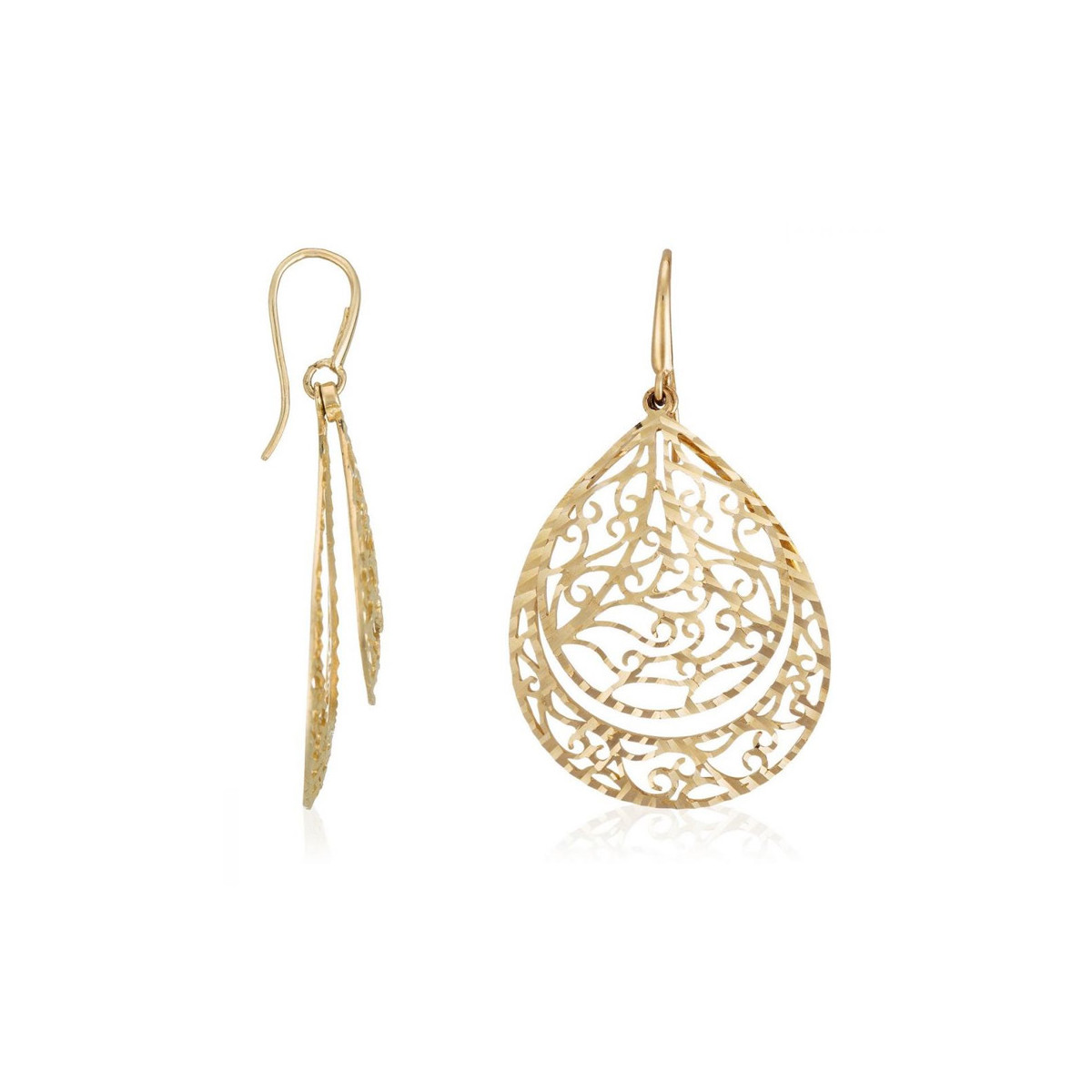 Boucles d'oreilles "Merveilleux" Or jaune
